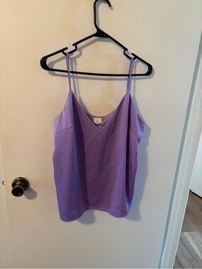 a new day Lilac Satin V-Neck Cami Top